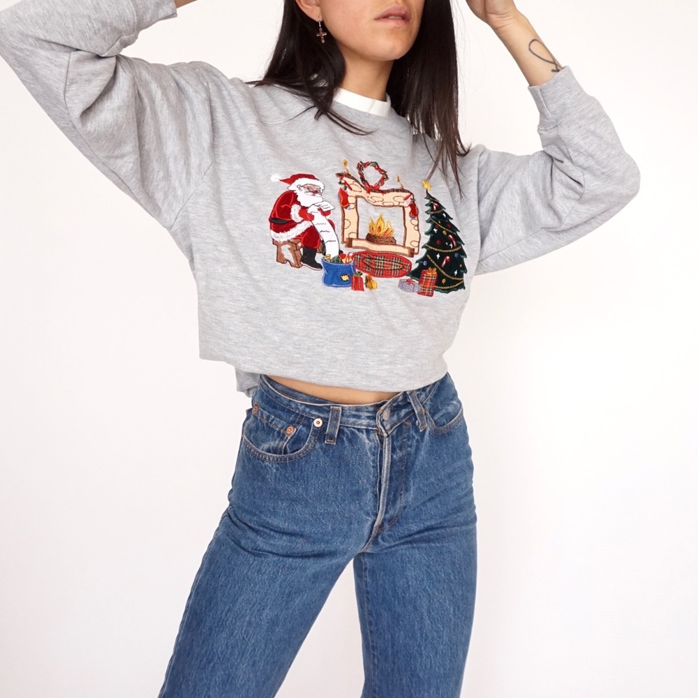 Vintage 90s Christmas/Holiday Pullover Sweatshirt